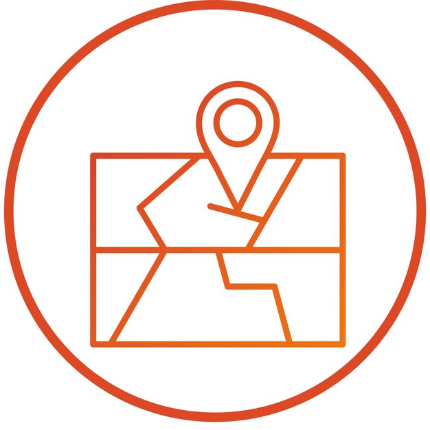 터 디자인 GPS 내비게이션 아이콘 스타일