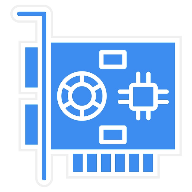 Vector vector design gpu icon style