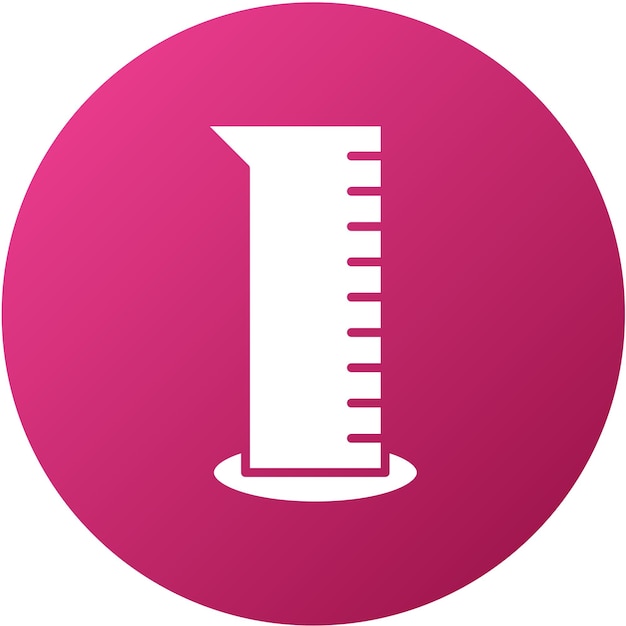 Vector vector design graduated cylinder icon style