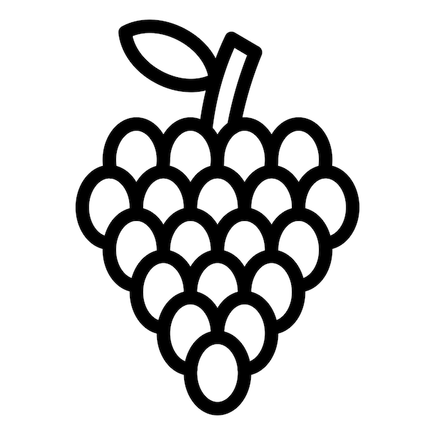 Vector Design Grapes Icon Style