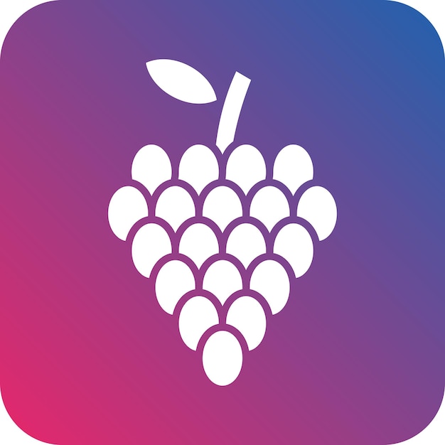 Vector design grapes icon style