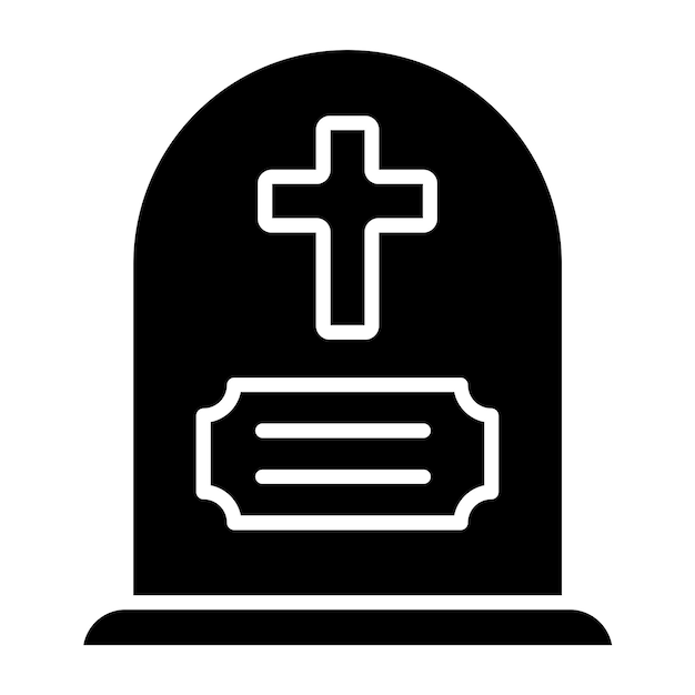 Vector Design Gravestone Icon Style