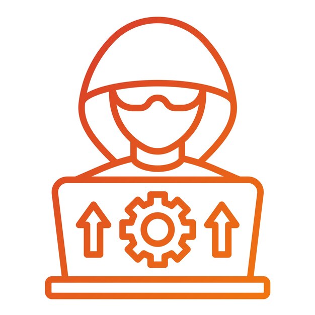 Vector Design Groei Hacking Icon Stijl