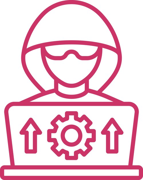 Vector Design Groei Hacking Icon Stijl