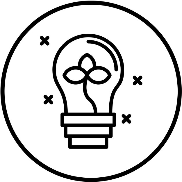 Vector Design Groene Innovatie Icon Stijl