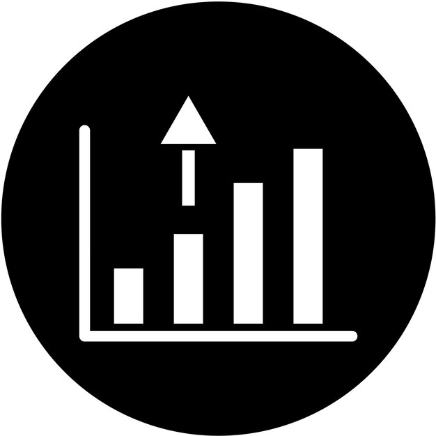 Vector Design Growth Diagram Icon Style