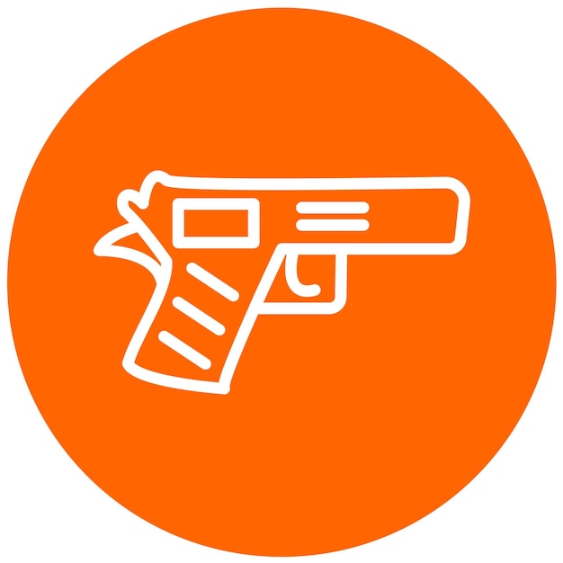 Vector vector design gun icon style