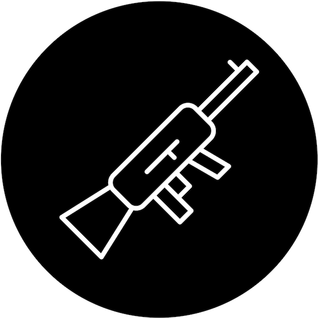 Vector vector design gun icon style