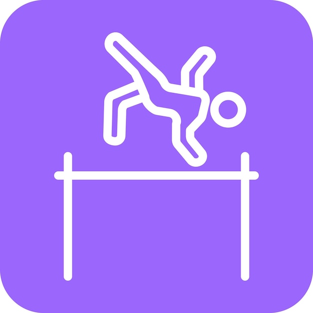 Vector vector design gymnast icon style