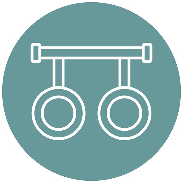 Vector Design Gymnast Icon Style