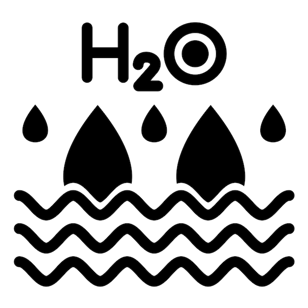 터 디자인 H2O 아이콘 스타일