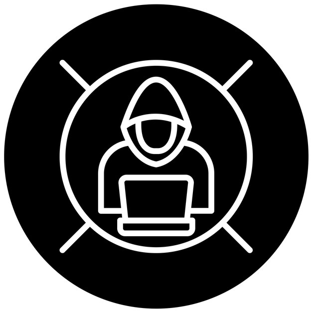 Векторный дизайн Hack Blocker Icon Style