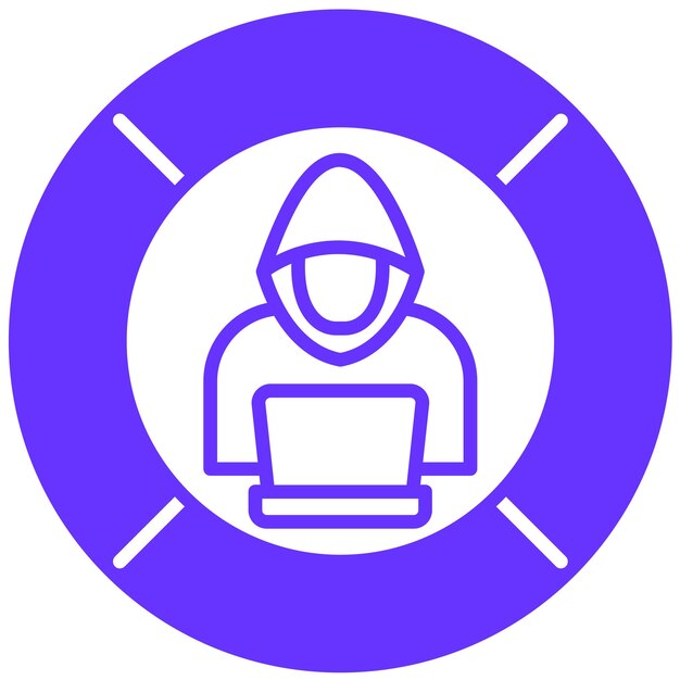 Векторный дизайн Hack Blocker Icon Style