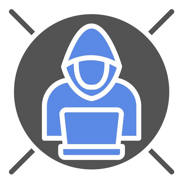 Векторный дизайн Hack Blocker Icon Style