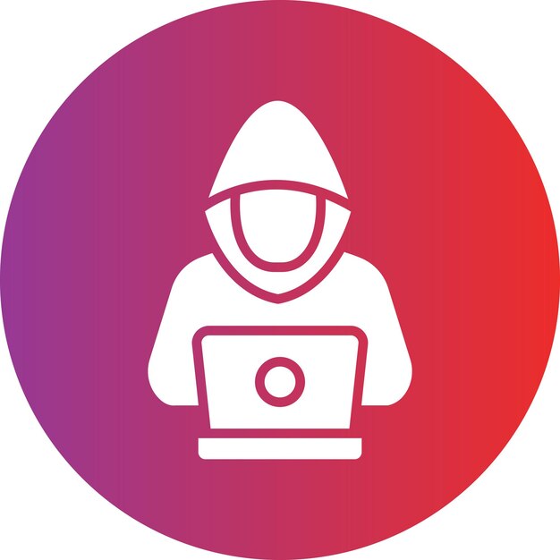 Vector Design Hacker Icon Style