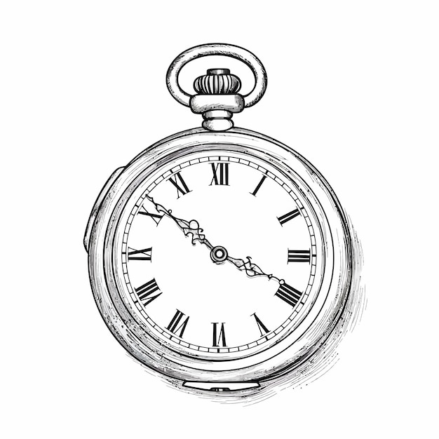 Vector_design_hand_drawn_pocket_watches