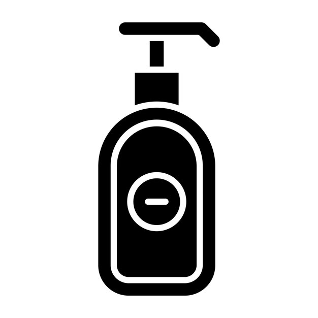 Икона векторного дизайна дезинфицирующего средства для рук
