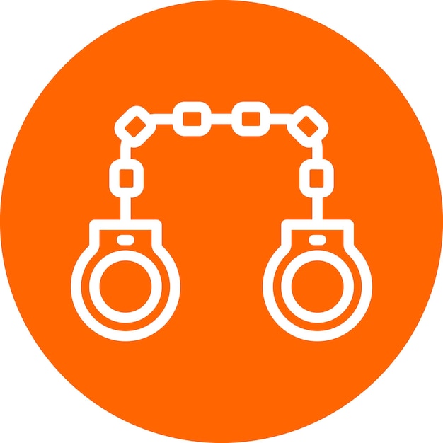 Vector vector design handcuffs icon style