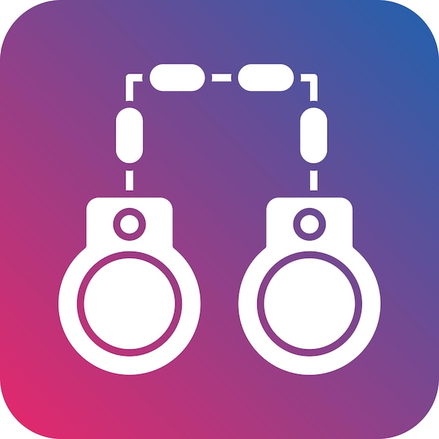 Vector vector design handcuffs icon style