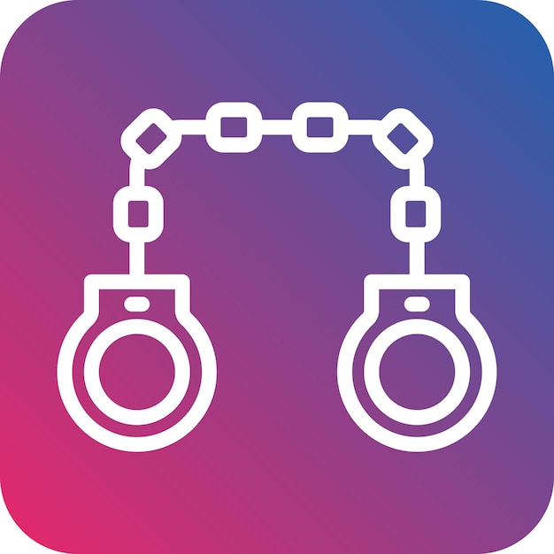 Vector design handcuffs icon style