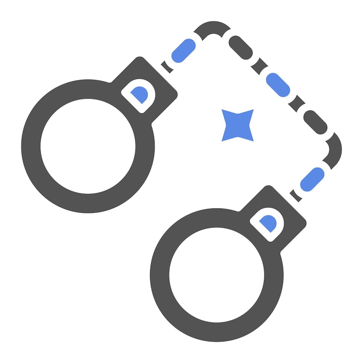 Vector 터 디자인 수갑 아이콘 스타일