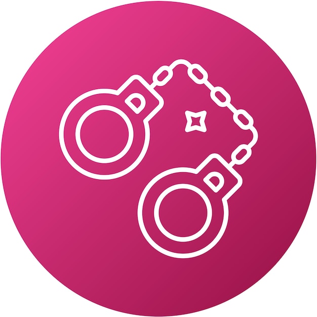 Vector vector design handcuffs icon style