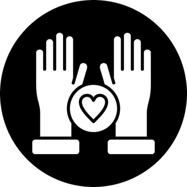 Vector vector design hands up icon style