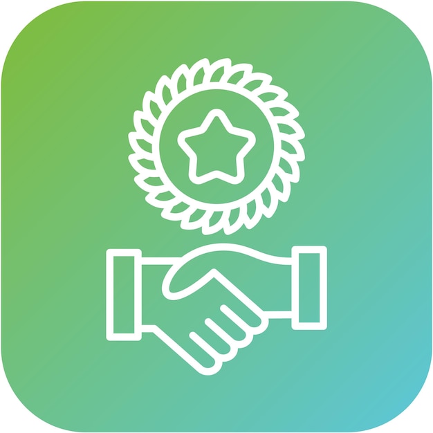 Vettore vector design handshake icon style