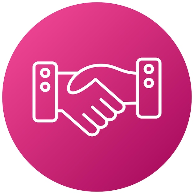 Vector vector design handshake icon style