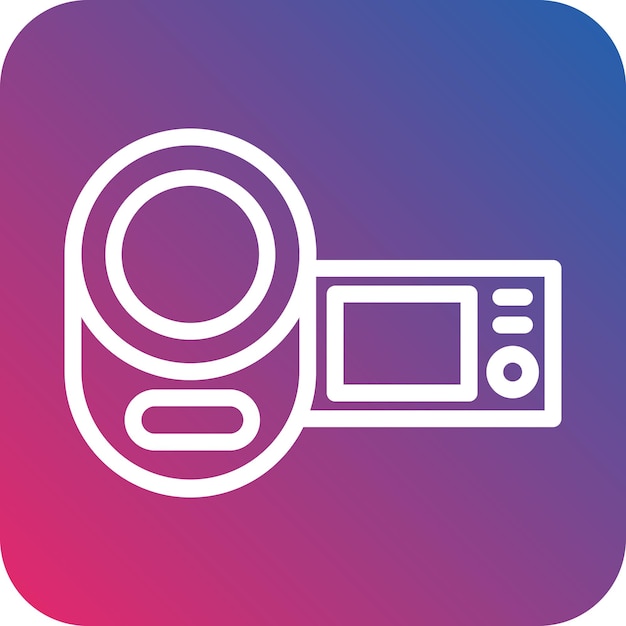 Vector Design Handycam Icon Style