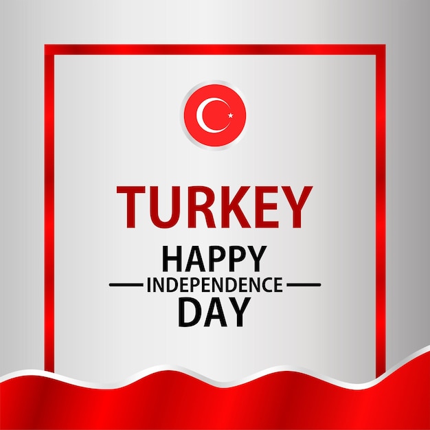 Vector vector design happy independence day turkey october 29th illustration template