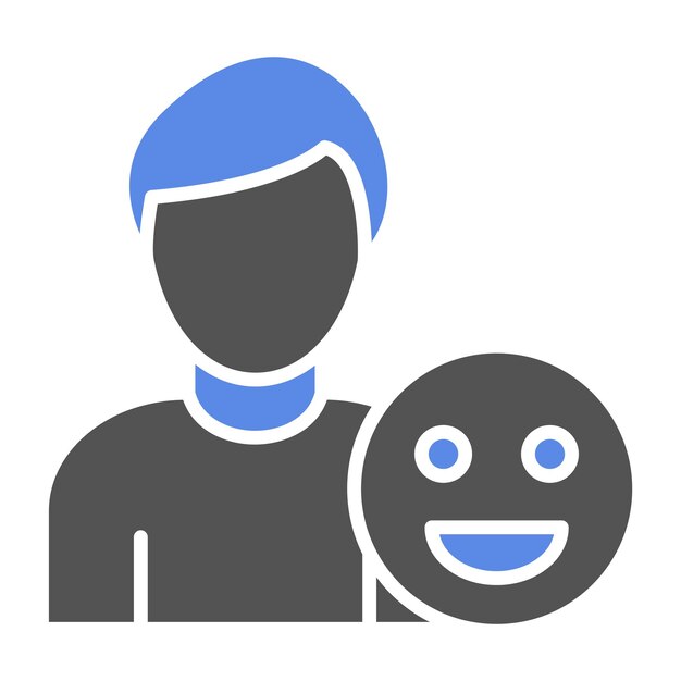 Vector Design Happy Man Icon Style