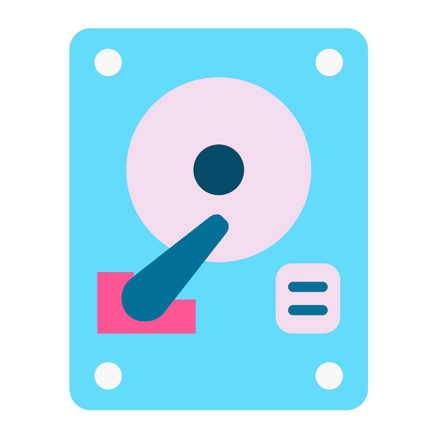 Vector Design Hard Disk Icon Style