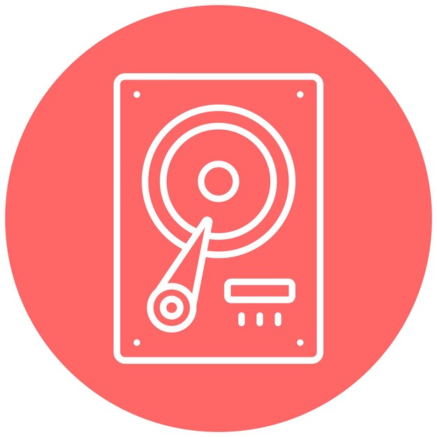 Vector vector design hard drive icon style