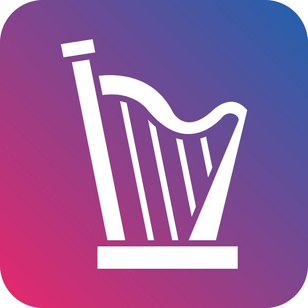 Vector vector design harp icon style