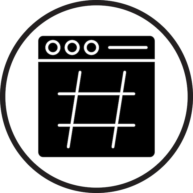 Vector Design Hashtag Icon Style