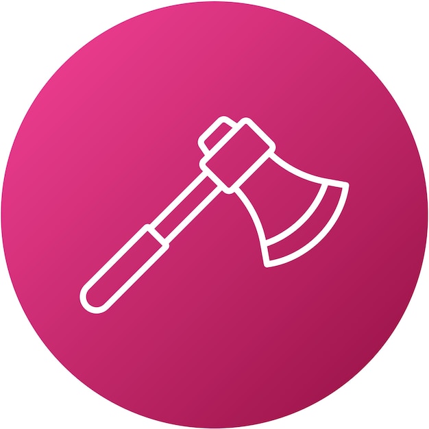 Vector vector design hatchet icon style