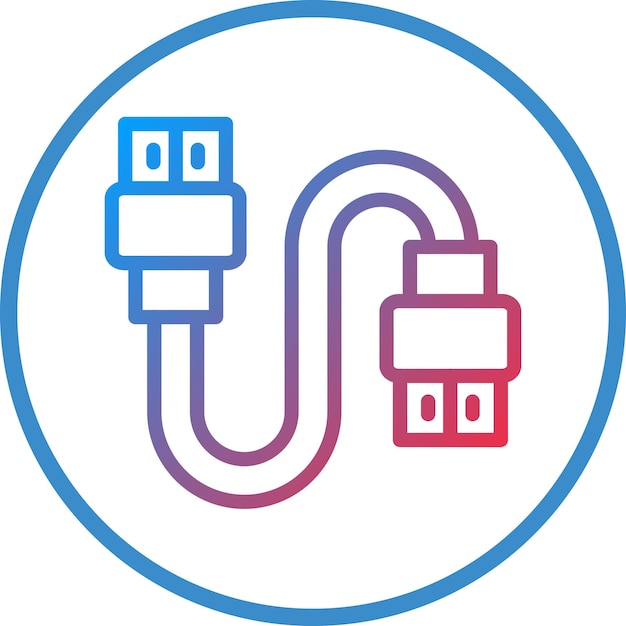 Vector vector design hdmi cable icon style