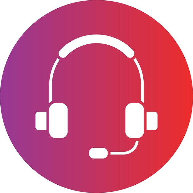 Vector Design Headset Icon Style