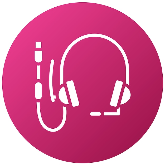 Vector vector design headset icon style