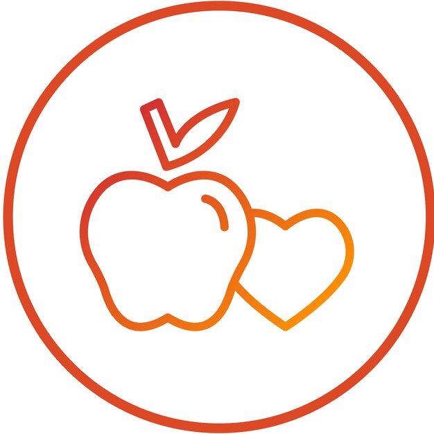 Vector vector design healthy eating icon style