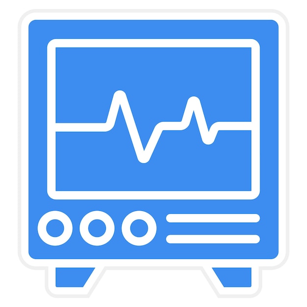 Vector vector design heart monitoring icon style