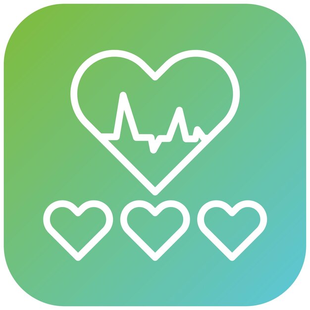 Vector design heart rate icon style