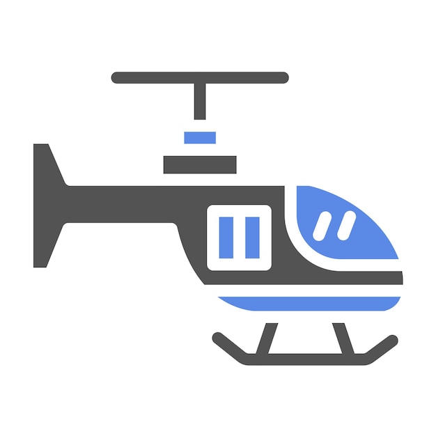 Вектор Векторный стиль иконы вертолета