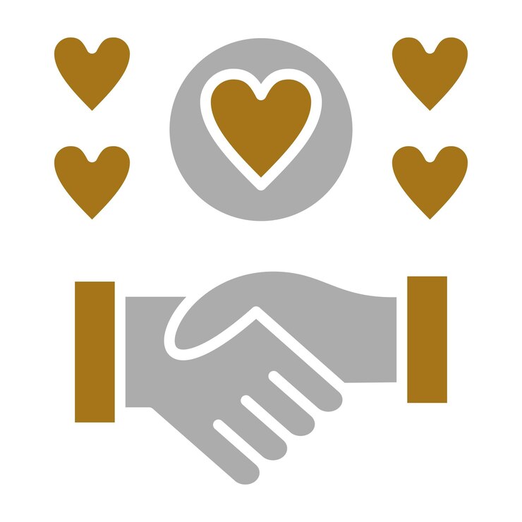 Vector vector design helping hand icon style
