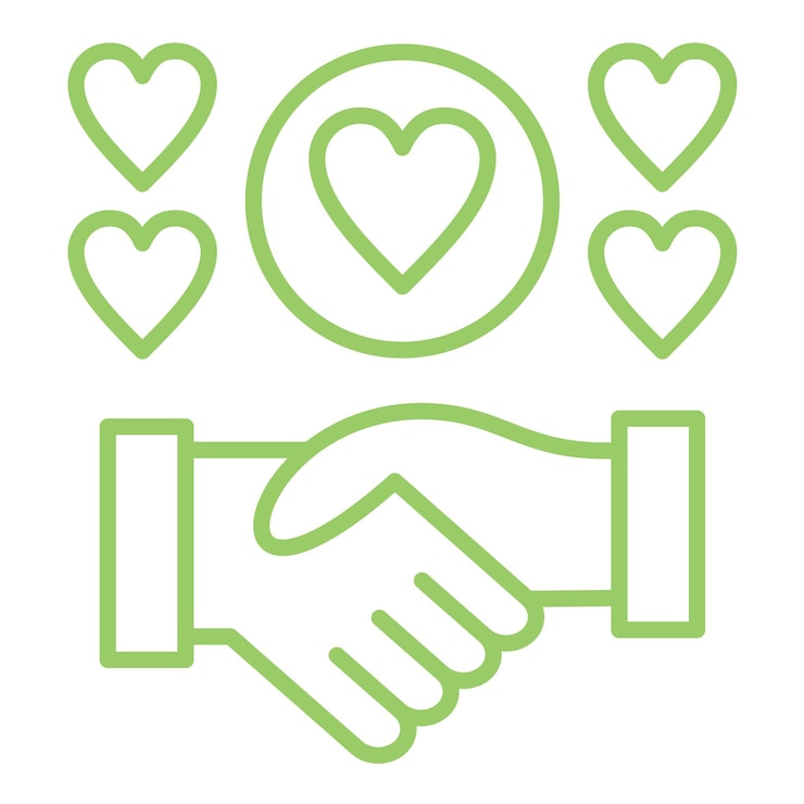 Vector vector design helping hand icon style