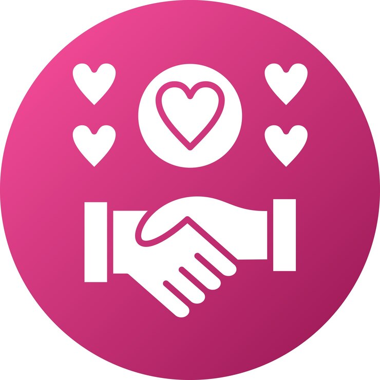Vector vector design helping hand icon style