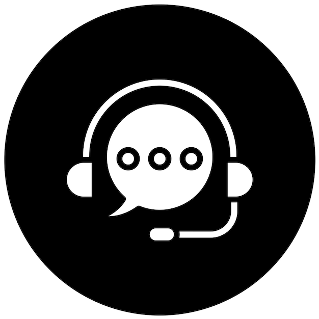 Vector Design Helpline Icon Stijl