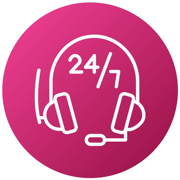 Vector Design Helpline Icon Style