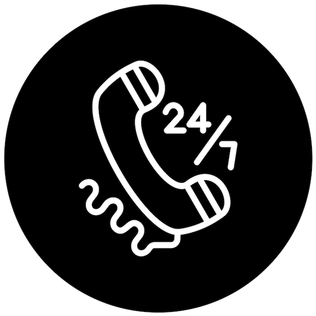 Vector Design Helpline Support Icon Style